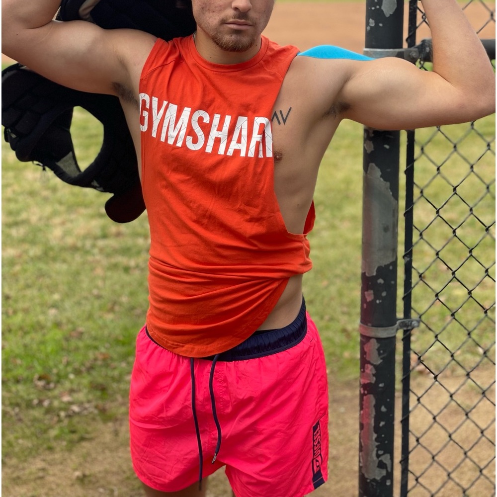 DIESEL MEN SHOCKING PINK SWIMMING BOARD SHORTS SURFER BODYBUILDER MESH BRIEFS IT